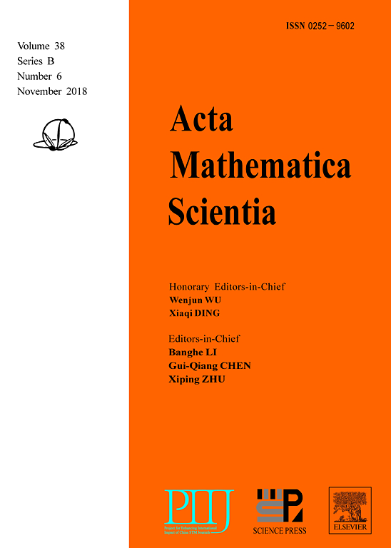 Go to journal home page - Acta Mathematica Scientia