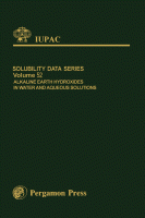 Cover for Alkaline Earth Hydroxides in Water and Aqueous Solutions