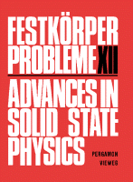 Cover for Advances in Solid State Physics