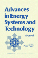 Cover for Advances in Energy Systems and Technology