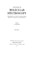 Cover for Advances in Molecular Spectroscopy
