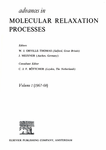 Go to journal home page - Advances in Molecular Relaxation Processes