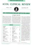 Go to journal home page - ACOG Clinical Review