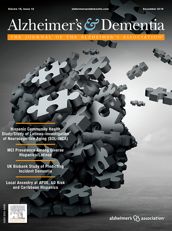 Go to journal home page - Alzheimer's & Dementia