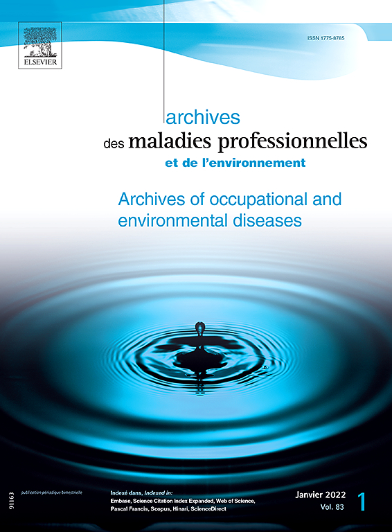 Go to journal home page - Archives des Maladies Professionnelles et de l'Environnement