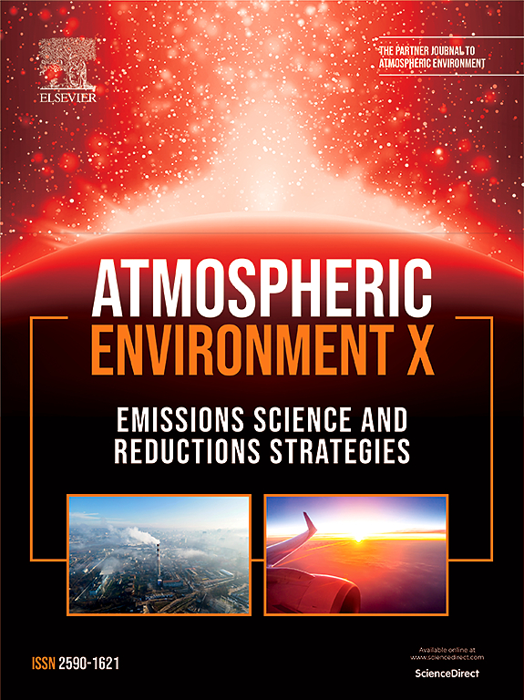 Go to journal home page - Atmospheric Environment: X